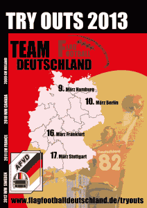 Flyer TryOuts 2013 - Team Deutschland Flag Football